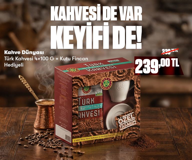 Kahve Dünyası Fincan Hediyeli!